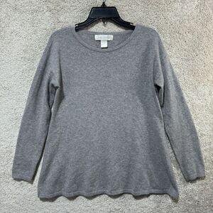 Arlotta Sweater Womens Small Gray Pullover 100% Cashmere Long Sleeve Casual Knit